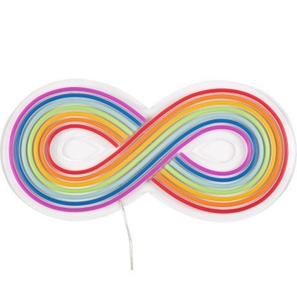 LED stenska dekoracija RAINBOW, 51 cm, Seletti
