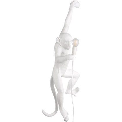 Stenska svetilka MONKEY HANGING LEFT HAND, 76,5 cm, bela, Seletti