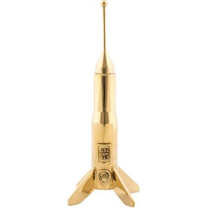 Svečnik za namizne sveče COSMIC DINER LUNAR, 17 cm, medenina, Seletti