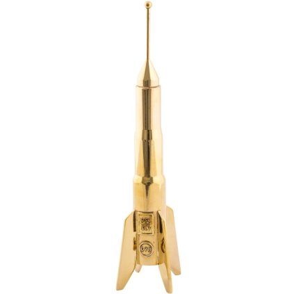 Svečnik za namizne sveče COSMIC DINER LUNAR, 24 cm, medenina, Seletti
