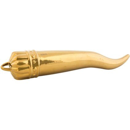Dekoracija za dom MEMORABILIA MY LUCKY HORN, 30 cm, zlata, porcelan, Seletti