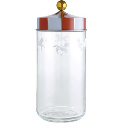 Kuhinjski kozarec za shranjevanje CIRCUS, 1,5 l, prozoren, Alessi
