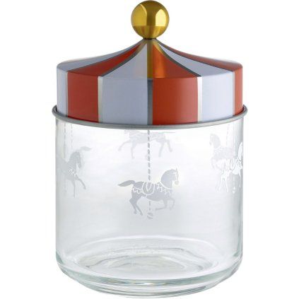 Kuhinjski kozarec za shranjevanje CIRCUS, 750 ml, prozoren, Alessi