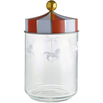 Kuhinjski kozarec za shranjevanje CIRCUS, 1 l, prozoren, Alessi