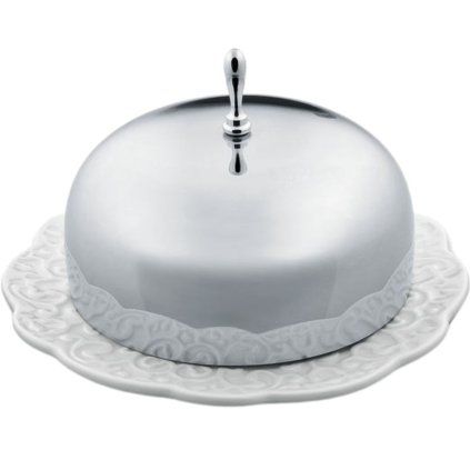 Posoda za maslo DRESSED, 12 cm, bela, Alessi