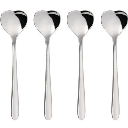Čajna žlička BIG LOVE, set 4 kosov, 14 cm, srebrna, Alessi