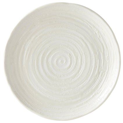 Jedilni krožnik WHITE SPIRAL, 29,5 cm, bela, MIJ 