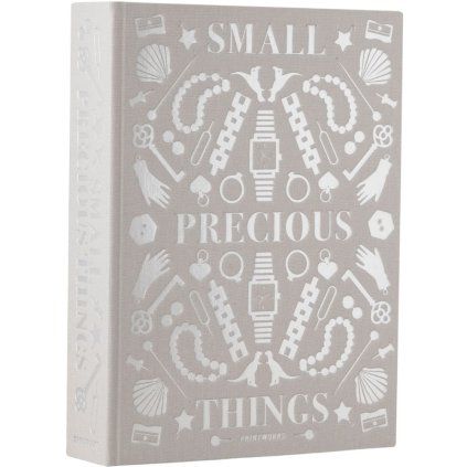 Škatla za nakit PRECIOUS THINGS, siva, Printworks
