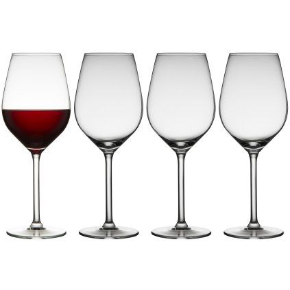 Kozarec za rdeče vino JUVEL, set 4 kosov, 500 ml, Lyngby Glas