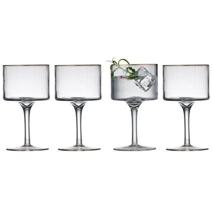 Kozarec za džin in tonik PALERMO GOLD, set 4 kosov, 320 ml, Lyngby Glas