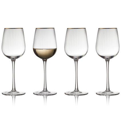 Kozarec za belo vino PALERMO, set 4 kosov, 300 ml, Lyngby Glas