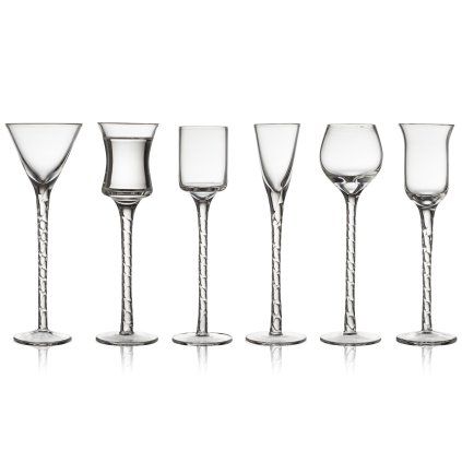 Kozarec za žganje ROMA, set 6 kosov, Lyngby Glas