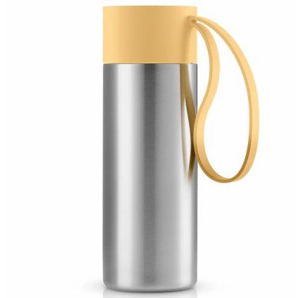 Potovalni lonček TO GO, 350 ml, rumena, nerjaveče jeklo, Eva Solo
