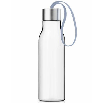 Steklenica za pitje 500 ml, oblačno modra paščica, plastika, Eva Trio