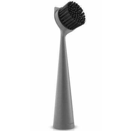 Krtača za pomivanje posode 23 cm, siva, plastika, Eva Trio