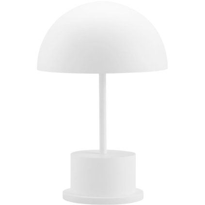 Prenosna namizna svetilka RIVIERA, 28 cm, bela, Printworks