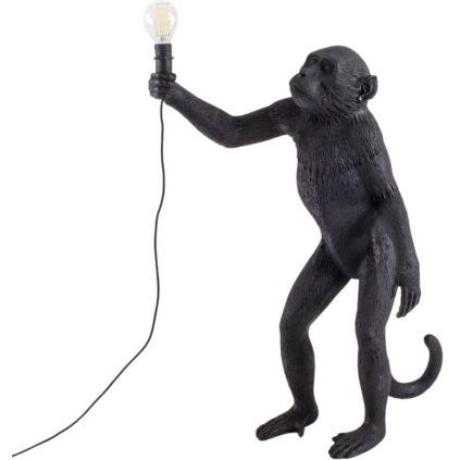 Namizna svetilka STANDING MONKEY, 54 cm, črna, Seletti