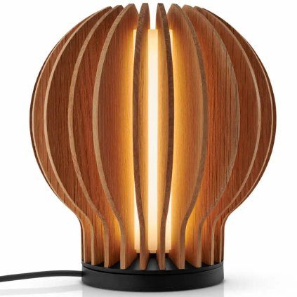 Namizna svetilka RADIANT, 15 cm, LED, svetlo rjava, les, Eva Solo