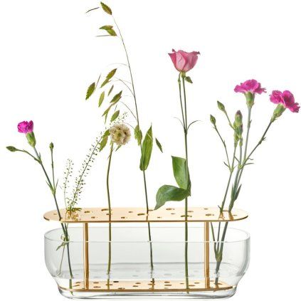 Vaza IKEBANA, 33 cm, zlata, steklo, Fritz Hansen