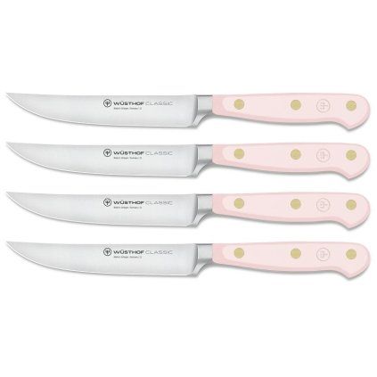 Noži za zrezke CLASSIC COLOUR, set 4, 12 cm, roza himalajska sol, Wüsthof