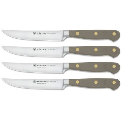 Noži za zrezke CLASSIC COLOUR, set 4, 12 cm, žametna ostriga, Wüsthof