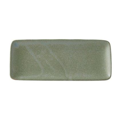 Servirni krožnik GREEN FADE, 29,5 x 12 cm, pravokotnik, zelen, MIJ