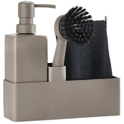 Set za pomivanje posode, 4 kosi, taupe, Zone Denmark