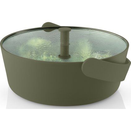 Parnik za mikrovalovno pečico GREEN TOOL, 2 l, zelen, steklo/plastika, Eva Solo