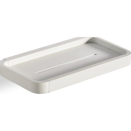 Tuš polica RIM, 22 cm, bela, aluminij, Zone Denmark