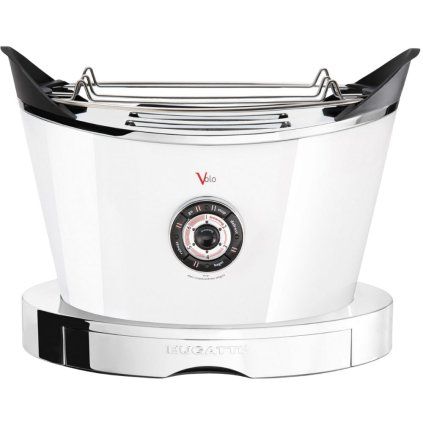 Toaster VOLO, 32 cm, bela, nerjaveče jeklo, Bugatti