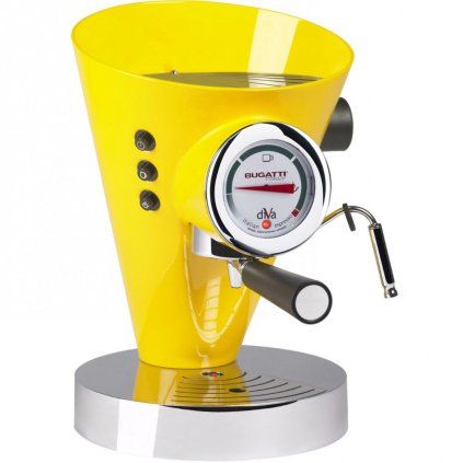Espresso aparat za kavo DIVA, 0,8 l, rumen, iz nerjavečega jekla, Bugatti