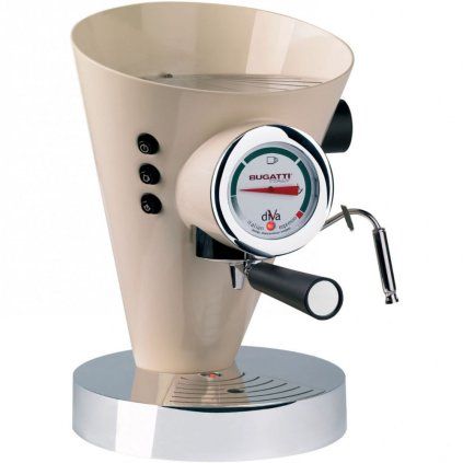 Kavni aparat espresso DIVA, 0,8 l, krem, nerjaveče jeklo, Bugatti