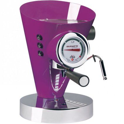 Espresso aparat za kavo DIVA, 0,8 l, lila, nerjaveče jeklo, Bugatti
