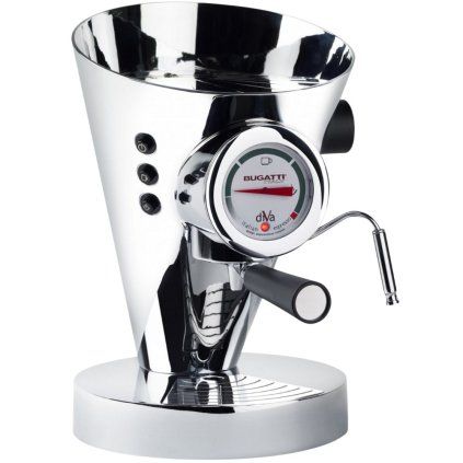 Espresso aparat za kavo DIVA, 0,8 l, srebrn, iz nerjavečega jekla, Bugatti