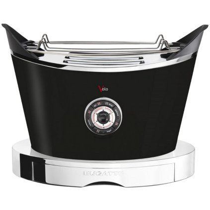 Toaster VOLO, 32 cm, črna barva, nerjaveče jeklo, Bugatti