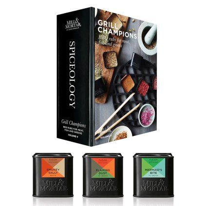 Začimbe GRILL CHAMPIONS, set 3 kosov, Mill & Mortar