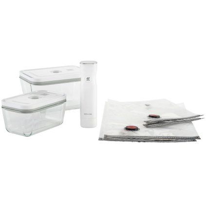 Set za vakuumiranje hrane FRESH & SAVE, set 7, bela, steklo, Zwilling