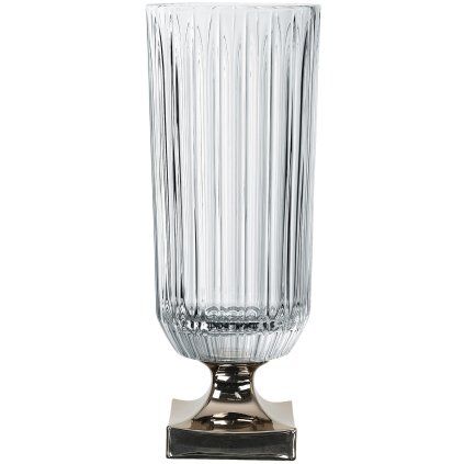 Vaza MINERVA PLATINUM, 40 cm, prozorna, Nachtmann