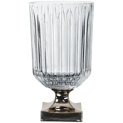 Vaza MINERVA PLATINUM, 32 cm, jasno, Nachtmann