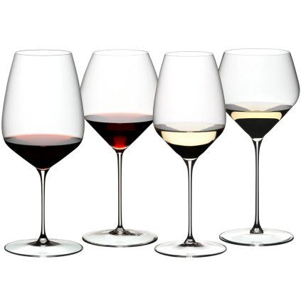 Kozarec za vino VELOCE, Riesling, set 4 kosov, degustacijski, Riedel