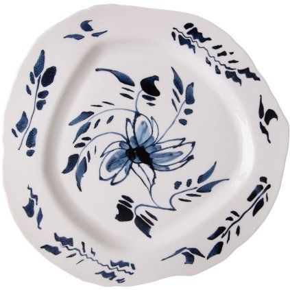 Jedilni krožnik DIESEL CLASSICS ON ACID ENGLISH DELFT, 28 cm, bela, porcelan, Seletti