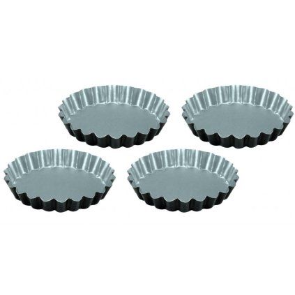 Pekač za pecivo SILVER ELEGANCE, set 4 kosov, 12 cm, črna, jeklo, Guardini