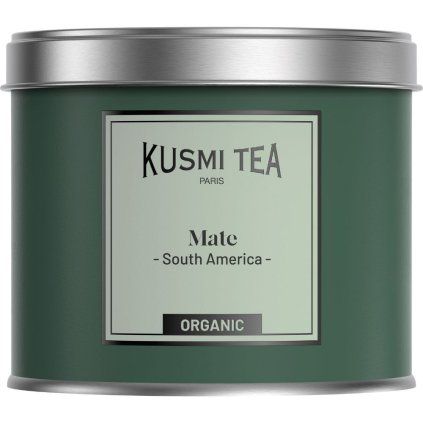 Zeleni čaj MATE, 100 g pločevinka čaja v lističih, Kusmi Tea