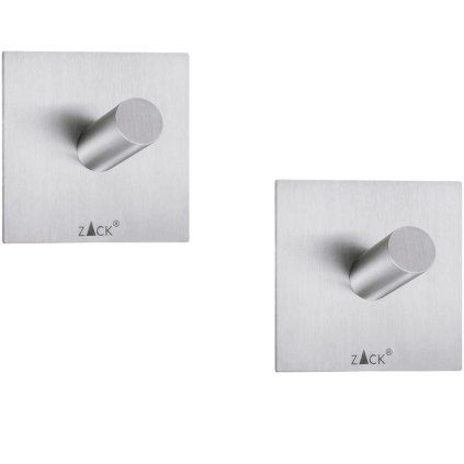 Kljukica za brisače, 4 cm, set 2 kosov, mat, iz nerjavečega jekla, Zack