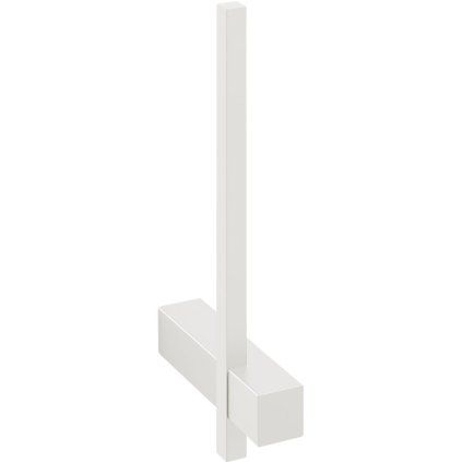 Nosilec wc rolic CARVO, 19 cm, stenska, bela, nerjaveče jeklo, Zack