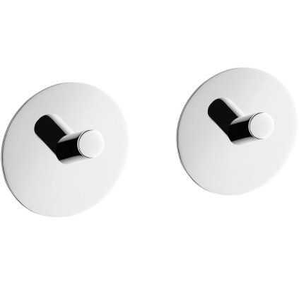 Kljukica za brisače, 4,5 cm, set 2 kosov, polirano, nerjaveče jeklo, Zack