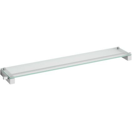 Kopalniška polica CARVO, 66 cm, mat, nerjaveče jeklo/ steklo, Zack