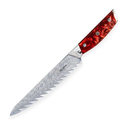 Japonski nož RESIN FUTURE, 15 cm, rdeč, Dellinger