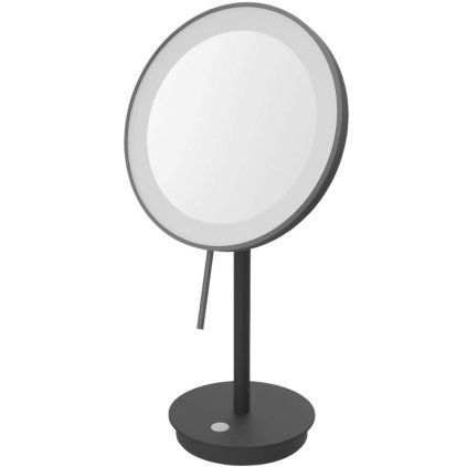 Kozmetično ogledalo ALONA, 20 cm, črna, nerjaveče jeklo, Zack