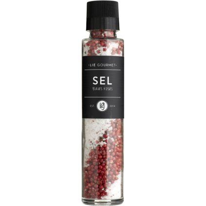 Sol z rožnatim poprom, 215 g, z mlinčkom, Lie Gourmet
